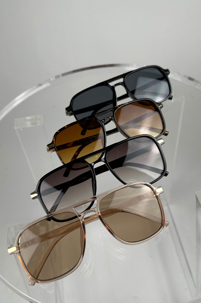 Chelsea Double Bridge Aviator Sunglasses
