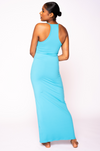 Soft Lounge Racerback Maxi Dress | Ice Blue