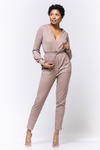 Sweater Knit Jumpsuit | Mocha