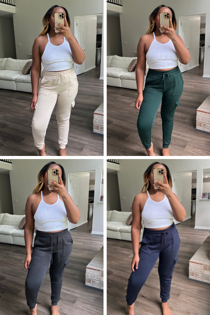 High Rise Cargo Joggers