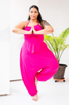 Harem Pants & Halter Top Set | Fuchsia