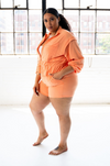 Sporty Chic Jacket & Shorts Set | Cantaloupe