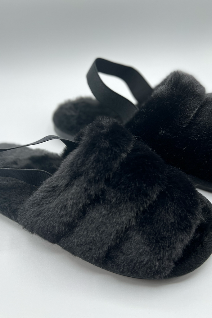 Black slingback 2024 slippers