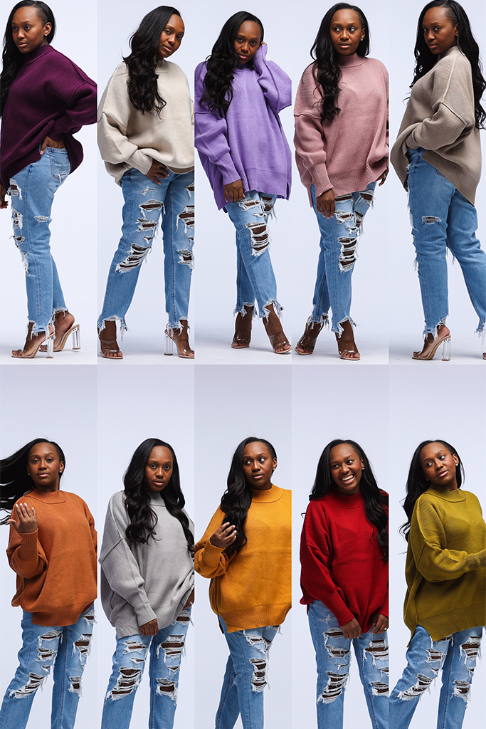 [PLUS] Oversized Knit Sweater | 8 Colors