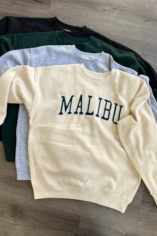 Malibu Vibes Relaxed Fleece Sweatshirt