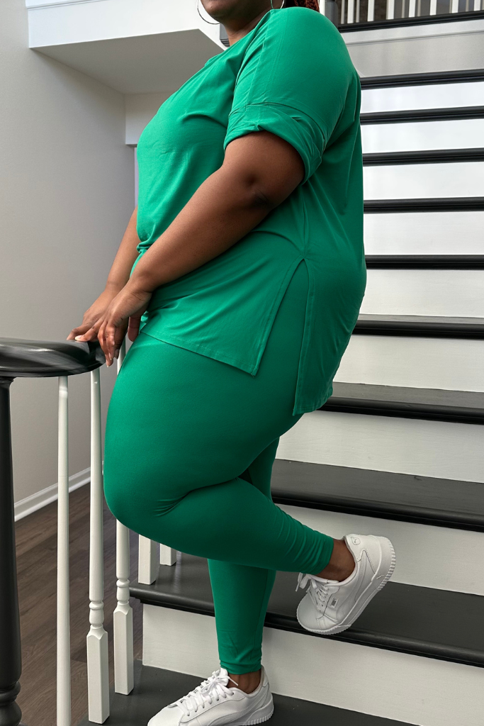 Women's kelly green sales leggings