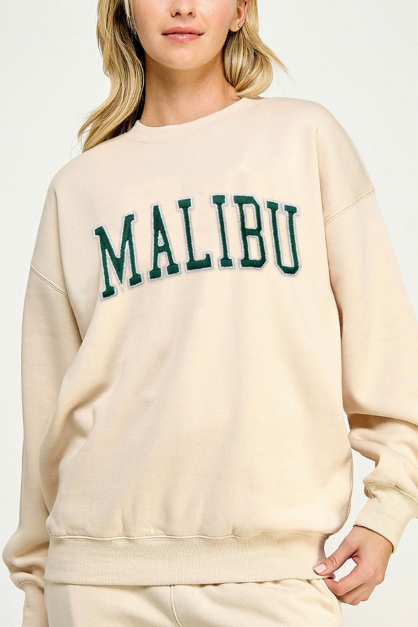 Malibu Vibes Relaxed Sweatshirt