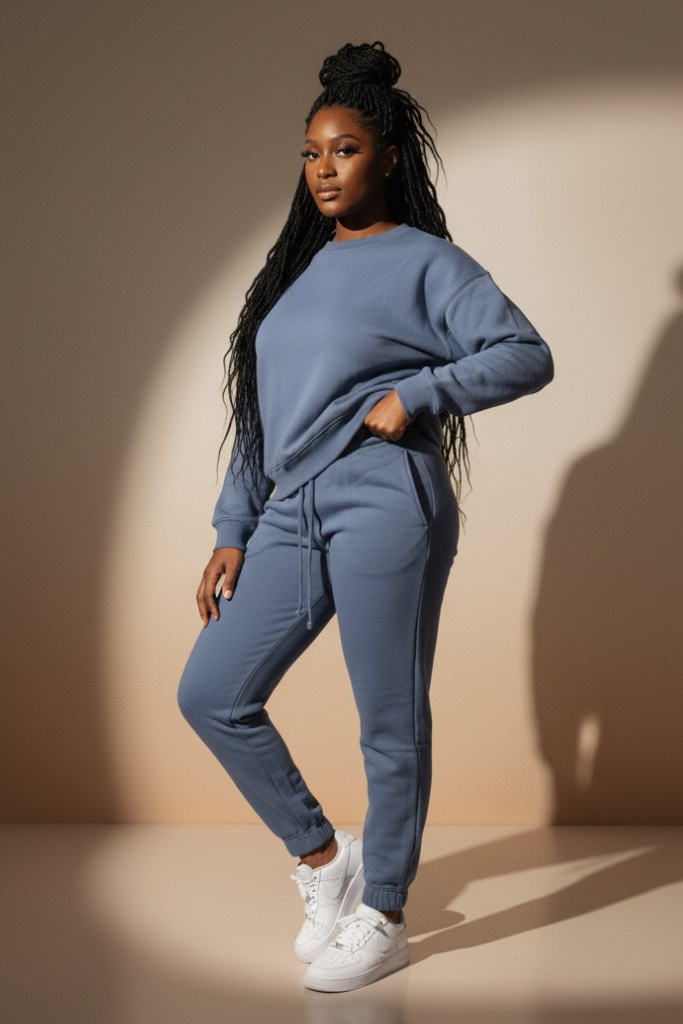 Classic Fleece Set - Dusty Blue