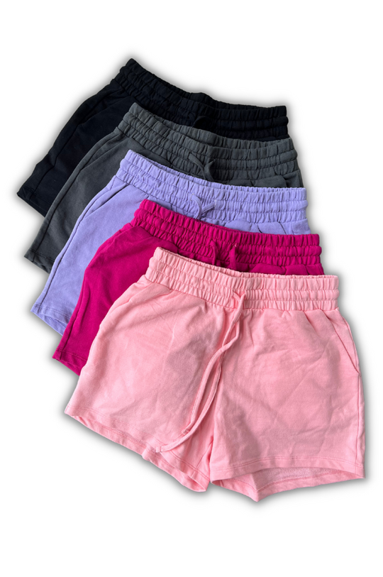 French Terry Drawstring Shorts (7 colors)