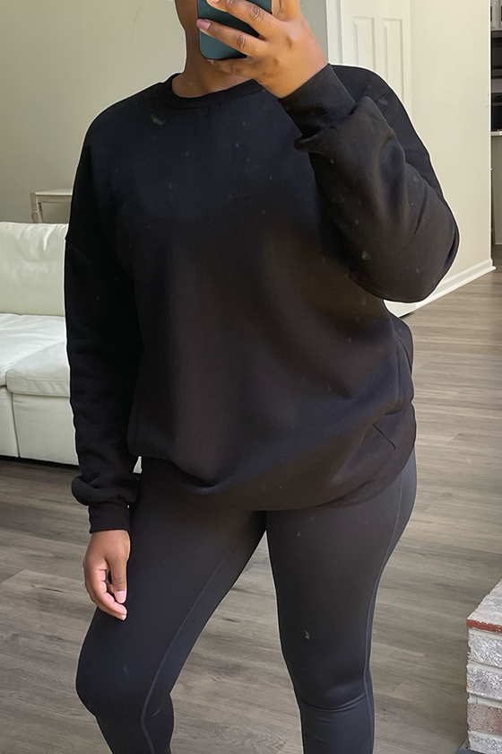 The Perfect Sweatshirt | Black