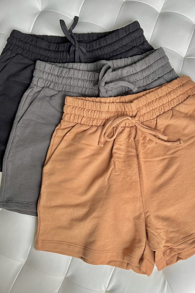 French Terry Drawstring Shorts (7 colors)