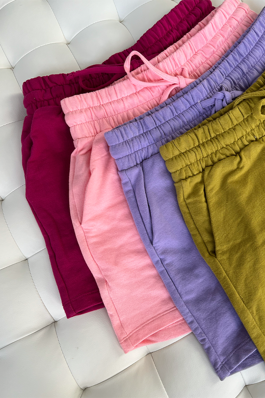 French Terry Drawstring Shorts (7 colors)