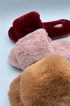Faux Fur Slip-on Slippers [5 Colors]