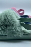 Faux Fur Slingback Slippers [5 Colors]
